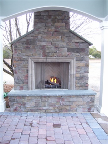 COASTROAD Custom Stone Fireplace